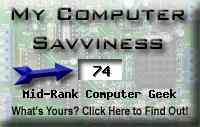 A screenshot of a computer saviness score ranking at 74